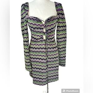 Zara dress size Small zigzag‎ pattern festival dress